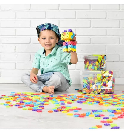 Meli - Blocos Básicos, Caixa de Viagem Construtora, 500 peças 