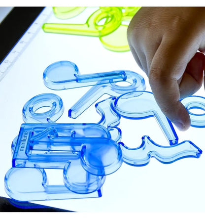 Translucent musical notes