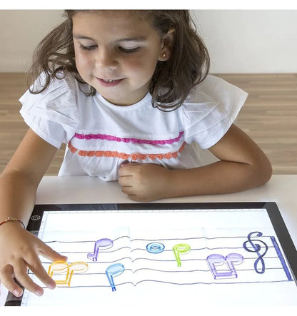 Translucent musical notes