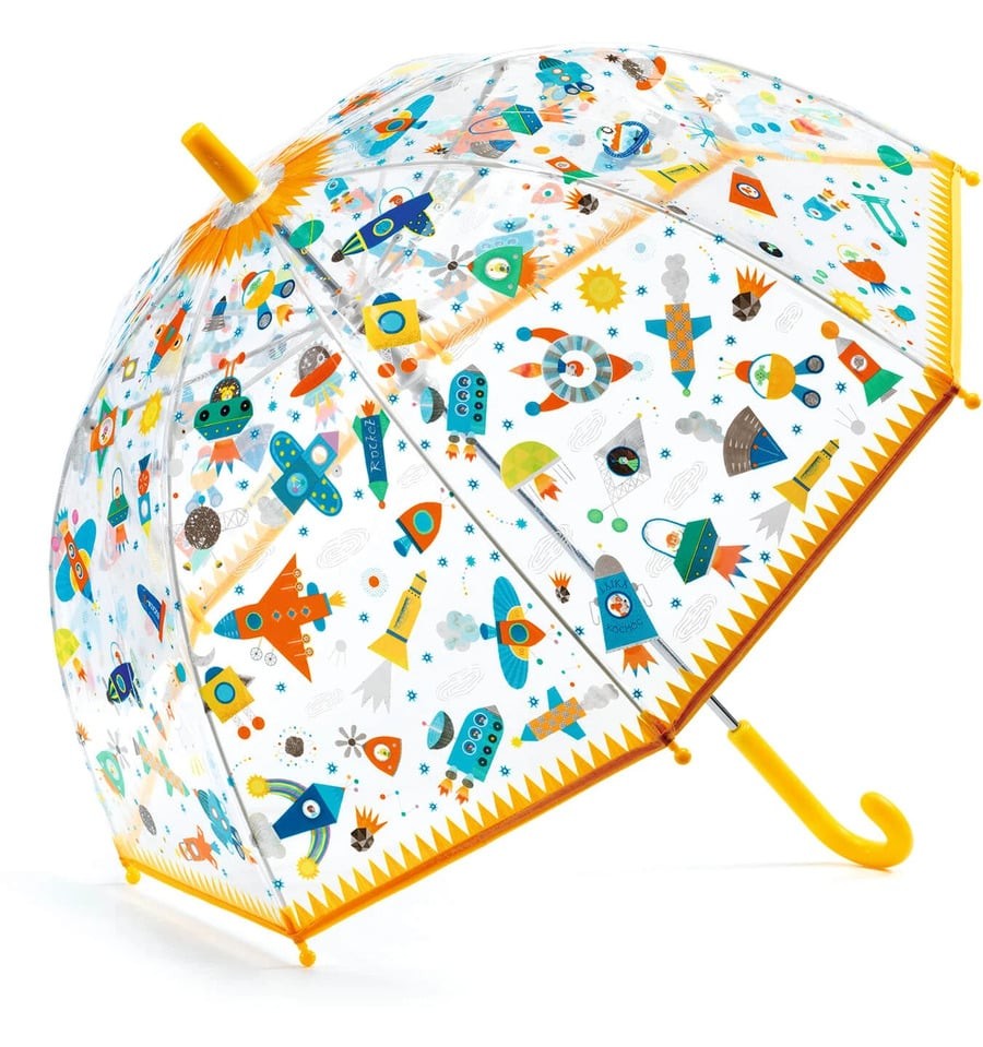 Guarda-chuva espacial transparente médio