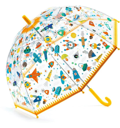 Guarda-chuva espacial transparente médio