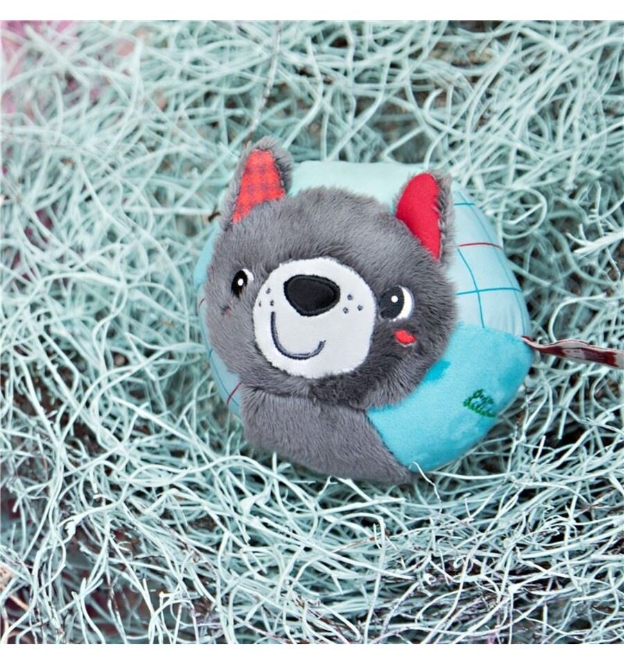 Louis the Wolf Rattle Ball