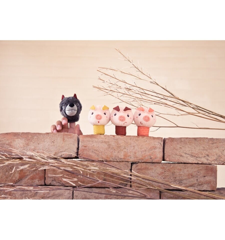 Marionetas de dedo de los 3 Cerditos