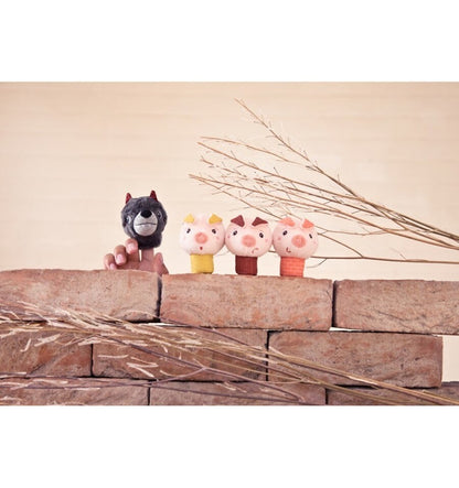 Marionetas de dedo de los 3 Cerditos