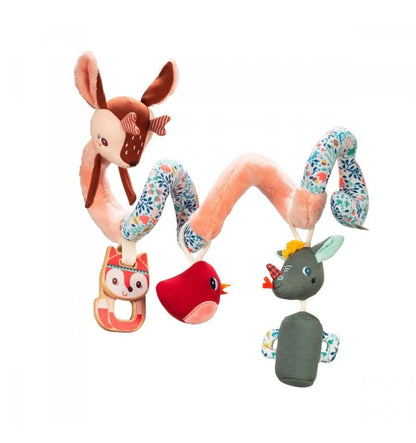 Activity spiral for crib and stroller, Forest