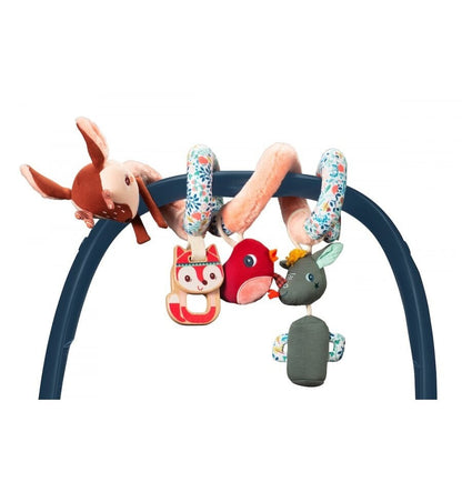 Activity spiral for crib and stroller, Forest