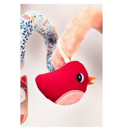 Activity spiral for crib and stroller, Forest