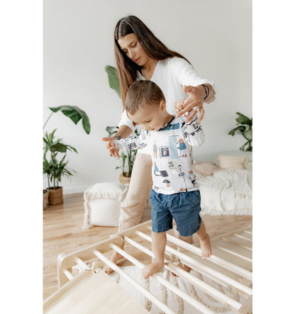 Triangulo Pikler Móvil con 1 Rampa Mopitri