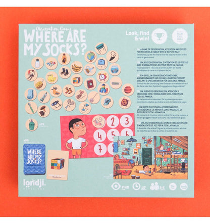 Where are my socks?, observation game