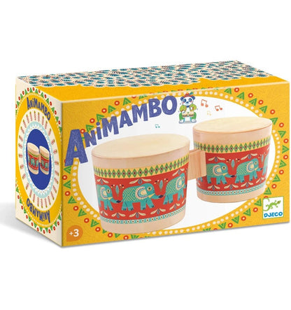 Bongôs de madeira Animambo