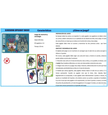 Spooky Boo!, jogo de cartas