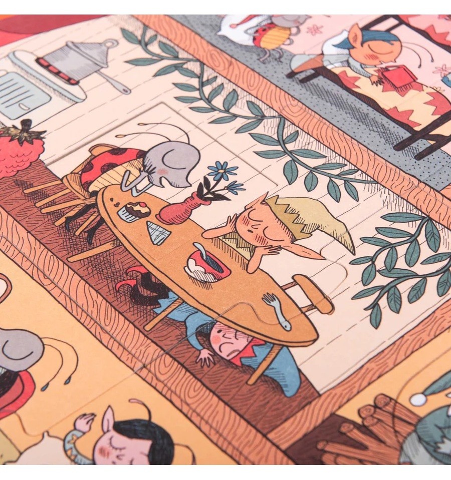 Sweet dreams, puzzle reversible de encajar