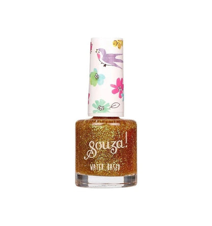 Transparent Gold Glitter Children's Nail Polish
