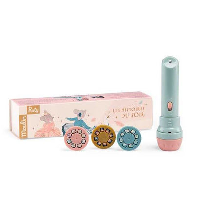 Flashlight-projector stories of Trois Petits Lapins