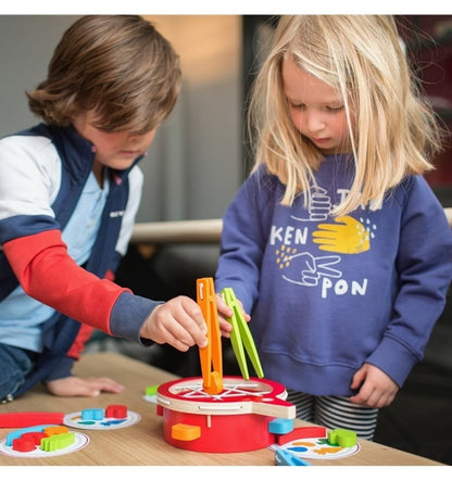 Verduras en el plato, juguete de habilidad