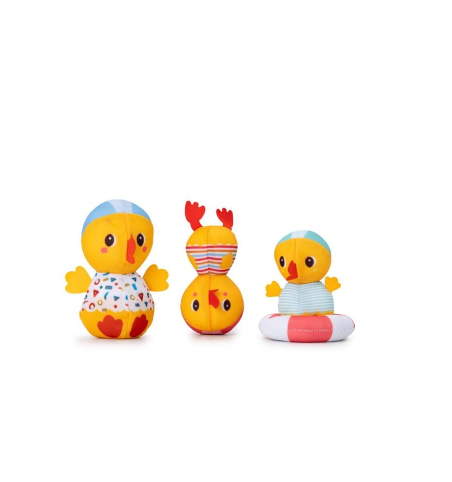 3 ducks by the water