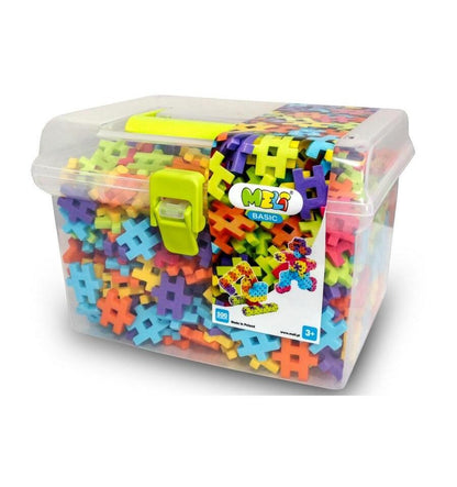 Meli - Bloques Basic, Travel Box, 500 piezas