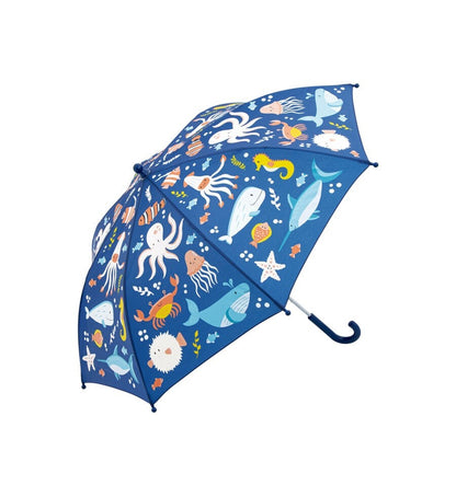 Paraguas mediano del mar que cambia de color