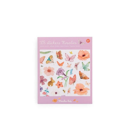 108 adesivos reposicionáveis ​​Les Rosalíes