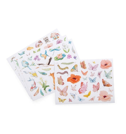 108 adesivos reposicionáveis ​​Les Rosalíes