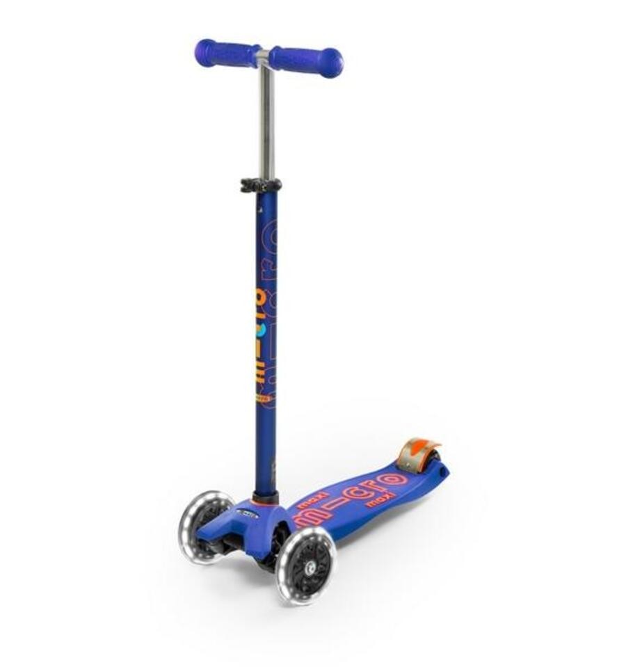 Patinete Maxi Deluxe Led Azul