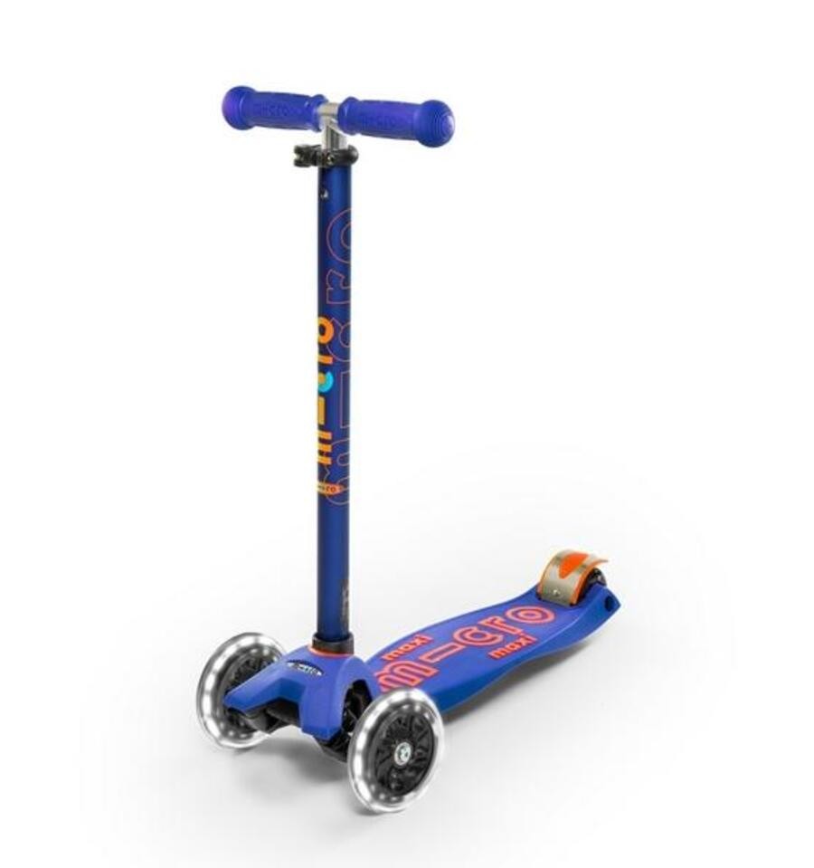 Patinete Maxi Deluxe Led Azul