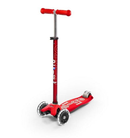 Patinete Maxi Deluxe Led Rojo