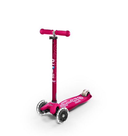 Patinete Maxi Deluxe Led Rosa