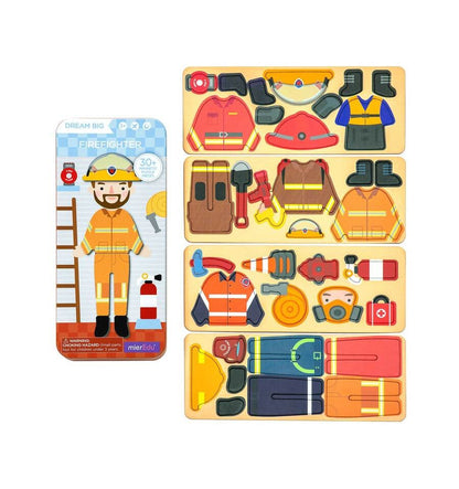 Firefighters, magnetic puzzle