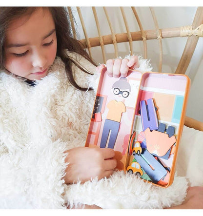 Kindergarten teacher, magnetic puzzle