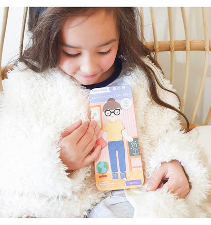 Kindergarten teacher, magnetic puzzle