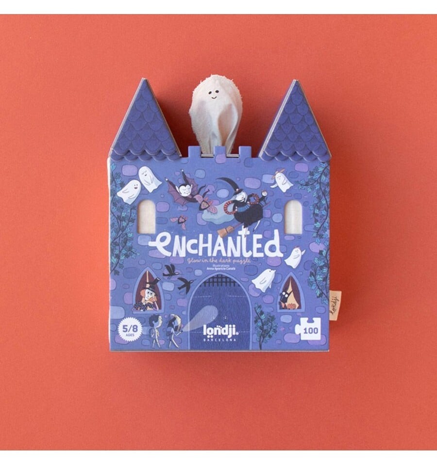 Quebra-cabeça luminescente encantado de 100 peças