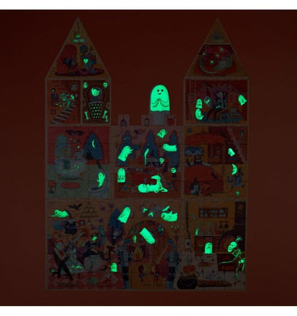 Quebra-cabeça luminescente encantado de 100 peças