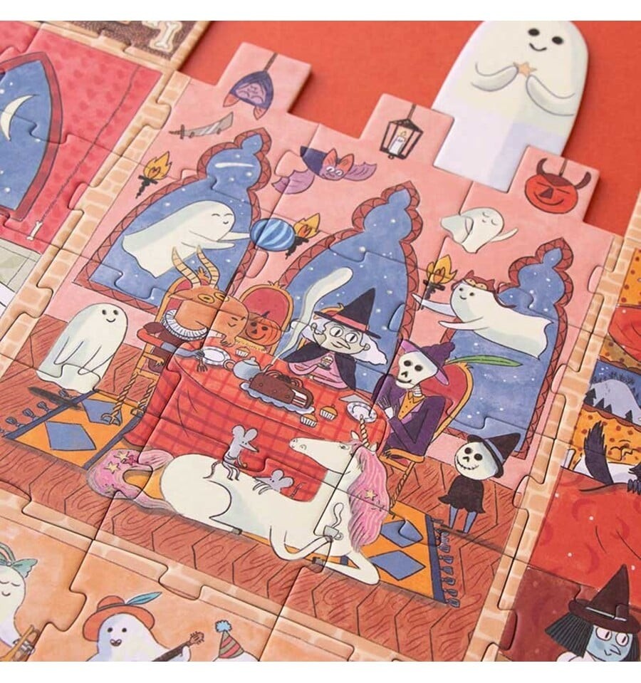 Quebra-cabeça luminescente encantado de 100 peças