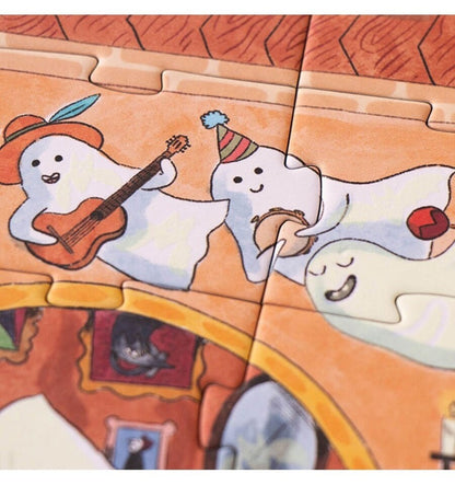 Quebra-cabeça luminescente encantado de 100 peças