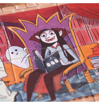 Quebra-cabeça luminescente encantado de 100 peças