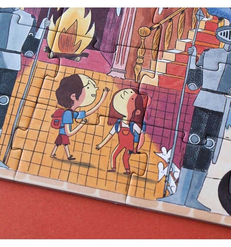 Quebra-cabeça luminescente encantado de 100 peças