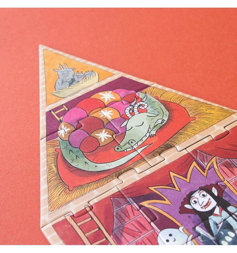 Quebra-cabeça luminescente encantado de 100 peças