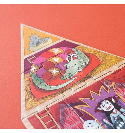 Quebra-cabeça luminescente encantado de 100 peças