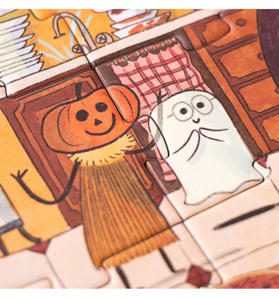 Quebra-cabeça luminescente encantado de 100 peças