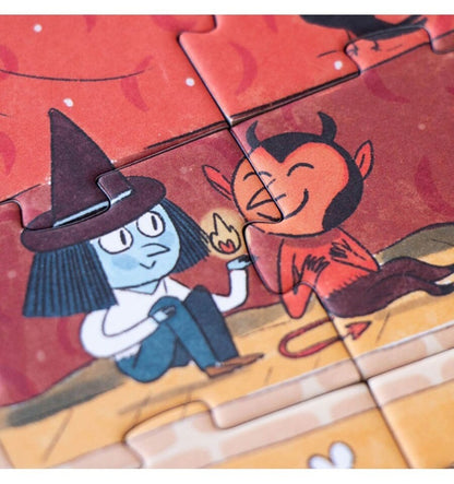 Quebra-cabeça luminescente encantado de 100 peças