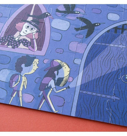 Quebra-cabeça luminescente encantado de 100 peças