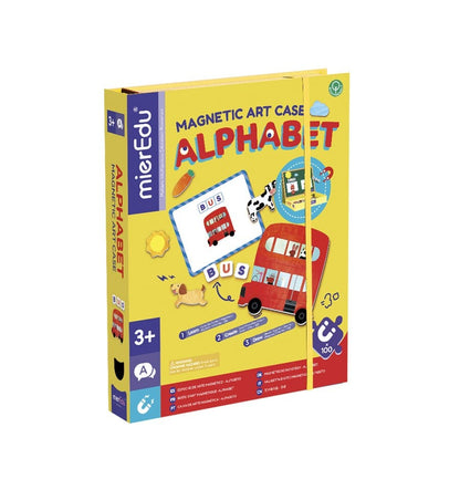 Alphabet, magnetic briefcase