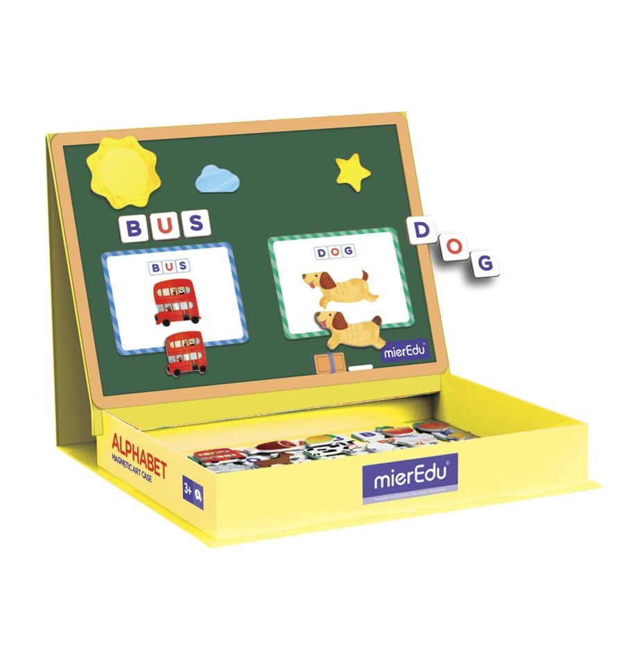 Alphabet, magnetic briefcase