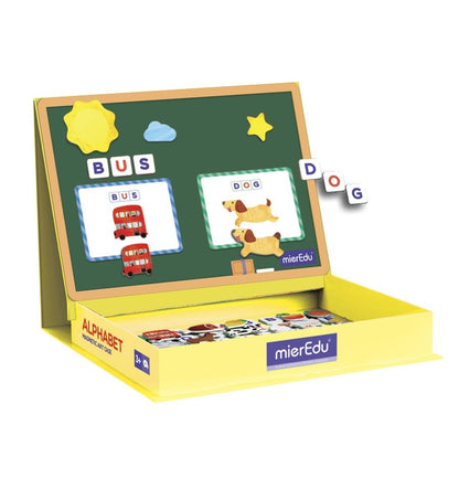 Alphabet, magnetic briefcase