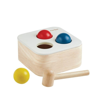 Encajable golpea y cae, juguete de madera