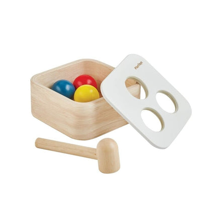 Encajable golpea y cae, juguete de madera