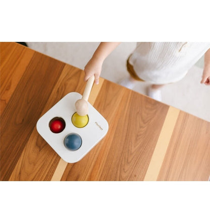 Encajable golpea y cae, juguete de madera