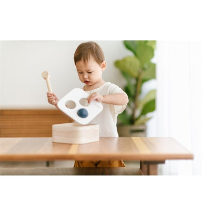 Encajable golpea y cae, juguete de madera