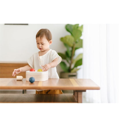 Encajable golpea y cae, juguete de madera